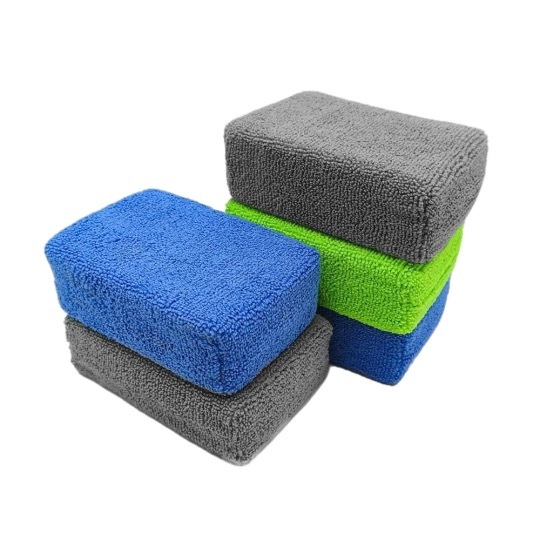 Microfiber Car Wax Applicator Sponge Detailing Applicator For Sealant ...