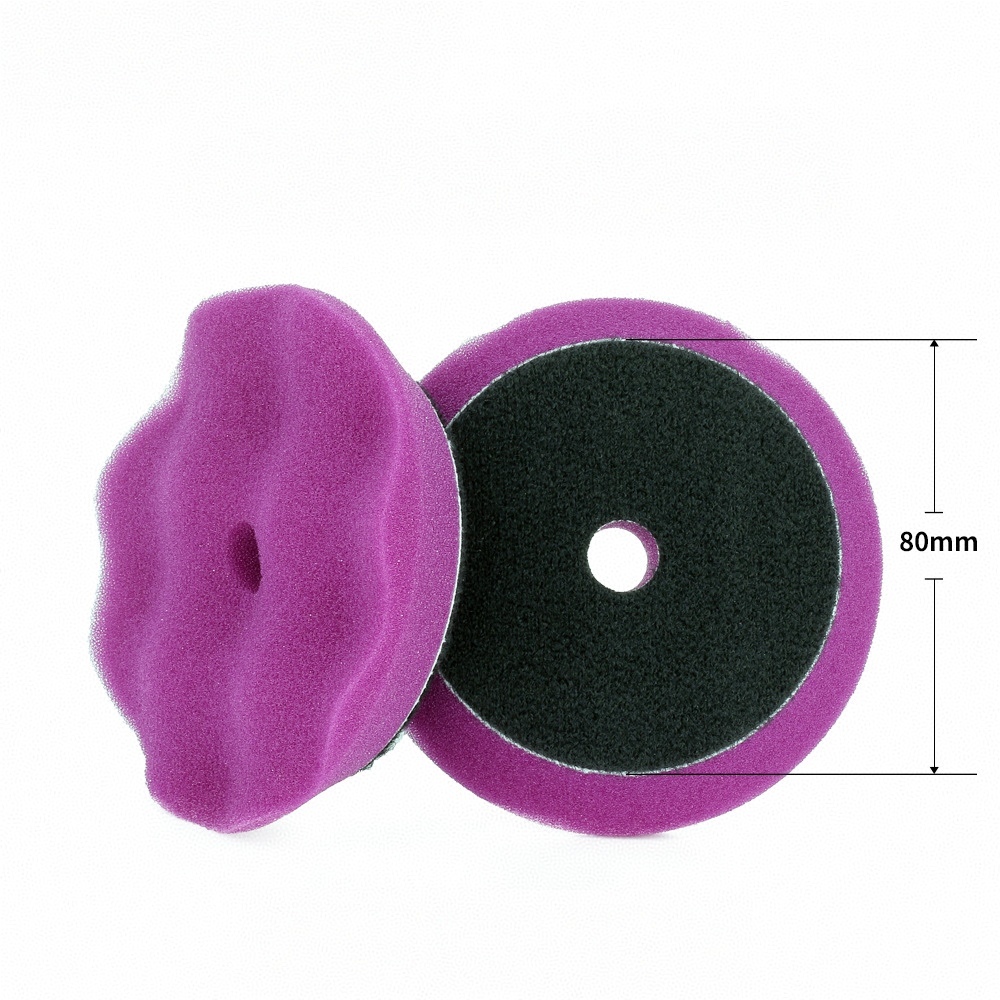 4 Inch 80mm Purple Waffle Foam Pad - Velcro Medium-Heavy Cutting ...